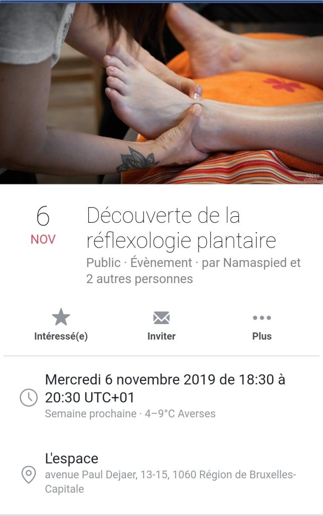 Conférence réflexologie plantaire